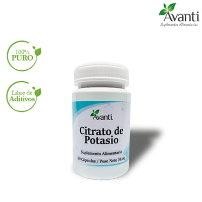 Citrato De Potasio 60 Capsulas Avanti